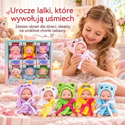 👶 Zestaw prezentowy lalek Reborn – w strojach zwierzątek! Urocze buzie śpiących niemowląt · Zestaw 6 lalek w pudełku prezentowym · Idealny prezent dla dzieci!