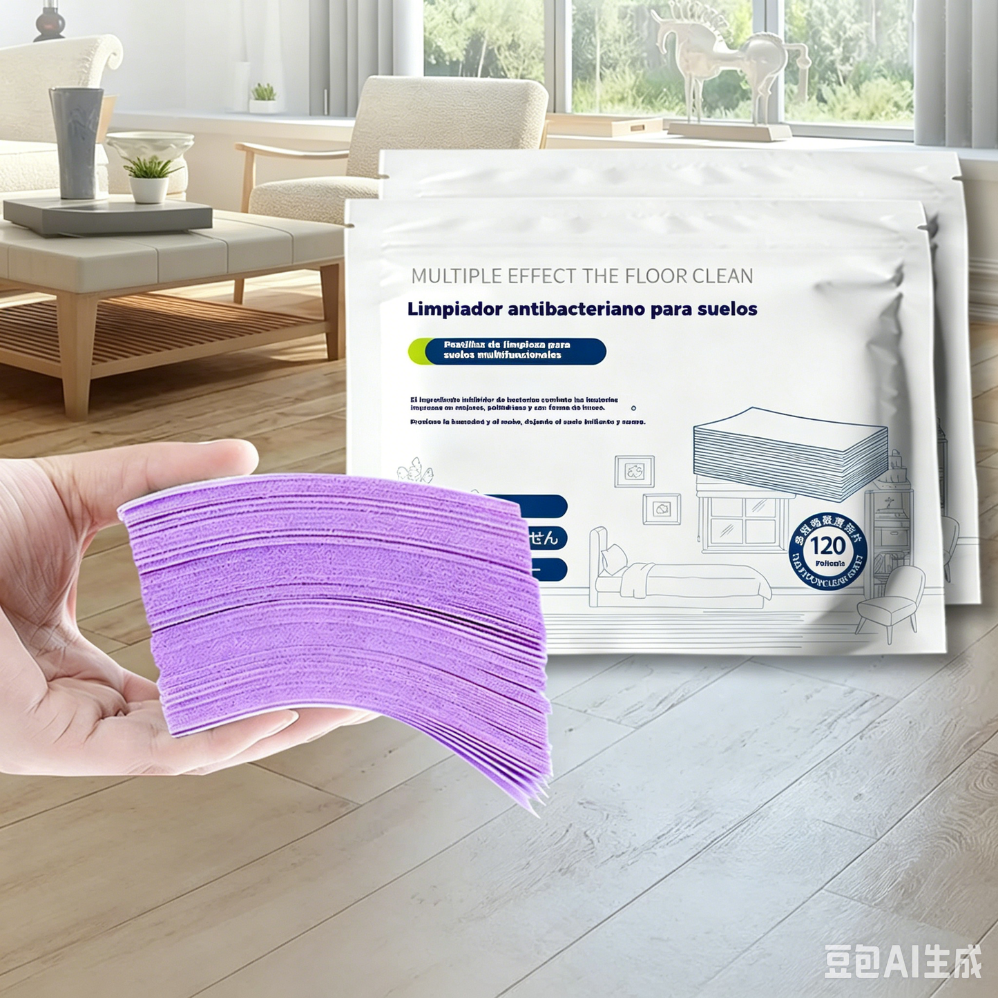 240 unidades de pastillas limpiadoras multiusos antibacterianas y desodorizantes | Aptas para madera dura, suelos laminados, azulejos y paredes de autocaravana