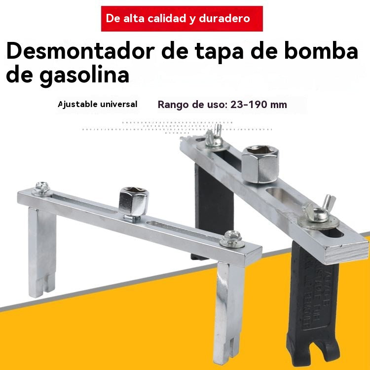 【🔥Venta caliente】Herramienta especial de desmontaje y montaje: Llave de doble garra para tapa de tanque de combustible