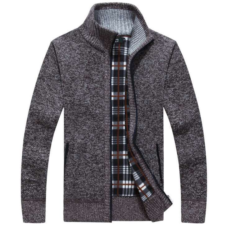 😎🧥【M-3XL】2025 Suéter suelto con cremallera de talla grande para hombre