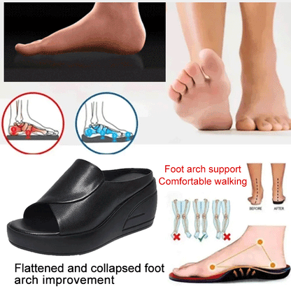 Płatność przy odbiorze👡【5,5 cm obcas】 miękka podeszwa sandały na koturnie dla kobiet