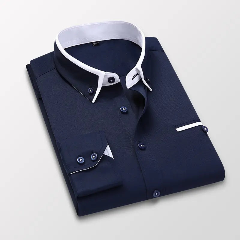 【M-5XL】 Nowa, oddychająca koszula biznesowa męska w stylu casual