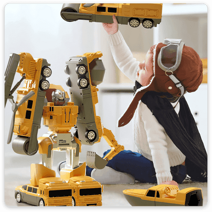 【50% zniżki】【16/26/35 elementów】Zabawki edukacyjne z magnetycznymi klockami Transformers