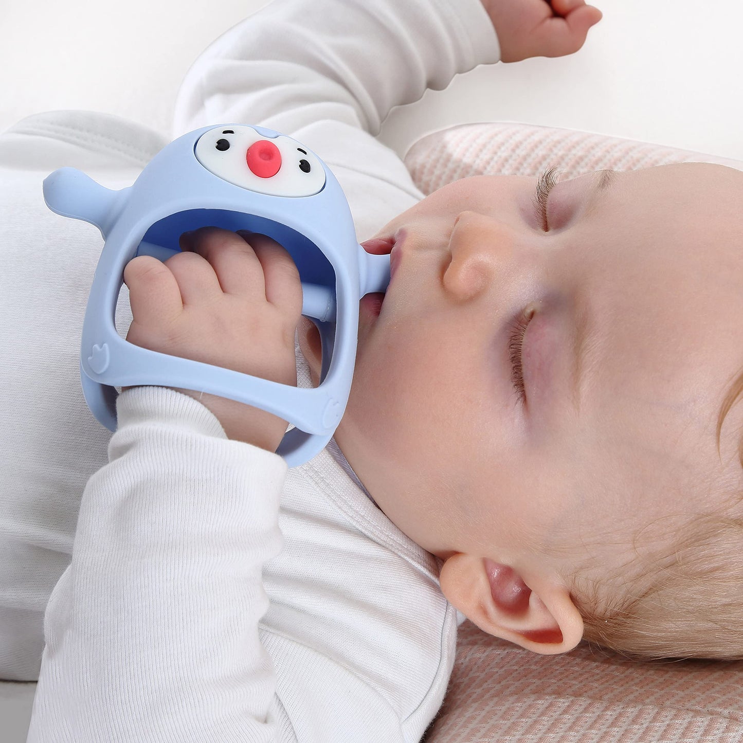 💝【Plaćanje pouzećem】👼Silikonska glodalica za bebe od 0 do 12 mjeseci, 🍼Duda za ruke za dojenje