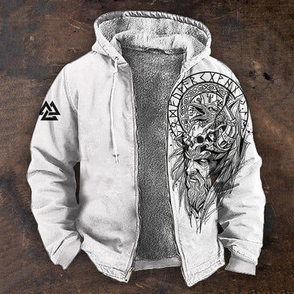 🔥Горещи продажби🔥🧥【S-5XL】Нова мъжка блуза с качулка и цип, ретро, с триизмерна дигитална печат