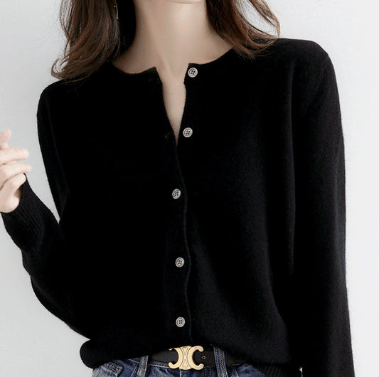 💐✨【40-80 kg】 Elegante cárdigan de punto de cachemira para mujer