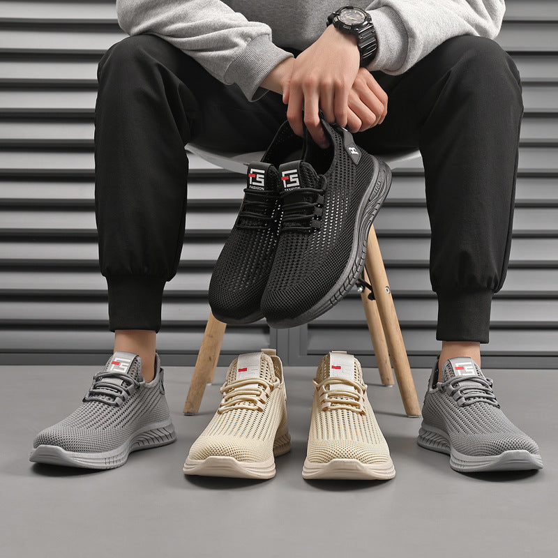🔥👟【39-44】Zapatos casuales para hombre, cómodos, transpirables, de malla antideslizante y a la moda.