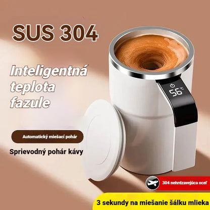 ☕⚡Sada nabíjateľných kávových šálok s automatickým magnetickým miešadlom