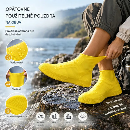 Kúp jeden a druhý dostaneš zadarmo! Nenechajte si zmoknúť tenisky! Odolné a vodeodolné návleky na topánky: protišmykové a kompaktné, ideálne na nosenie 🌧️