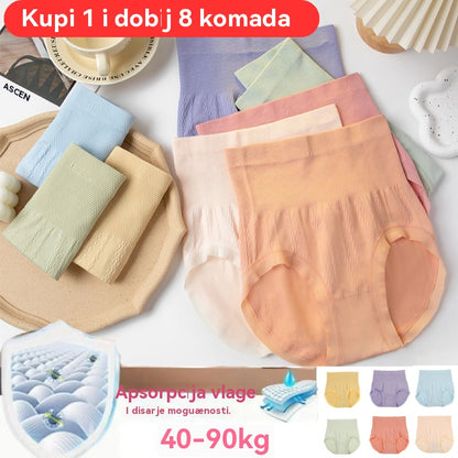 🏆【Paket od 8 komada】【40-100kg】🔥Zadnji dan - 50% popusta - Antibakterijske gaćice visokog struka za kontrolu trbuščića