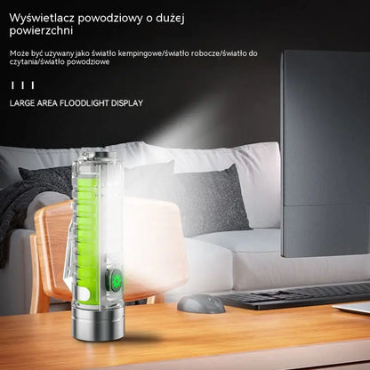 👍👍 Kompaktowa latarka o dużej mocy z wielofunkcyjnym światłem bocznym, szybkim ładowaniem przez USB-C, wygodna w przenoszeniu i wyposażona w baterię o wyjątkowo długim czasie pracy.