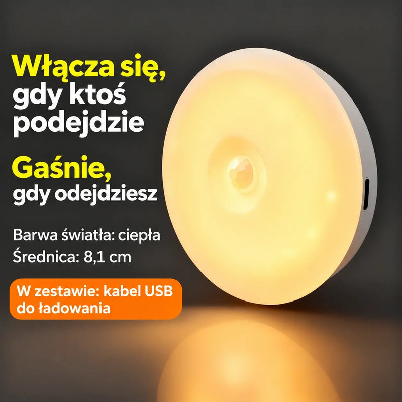 【Kup 1, a drugi otrzymasz gratis】💡Inteligentna lampa LED z czujnikiem ruchu, wygodna i praktyczna, z możliwością ładowania