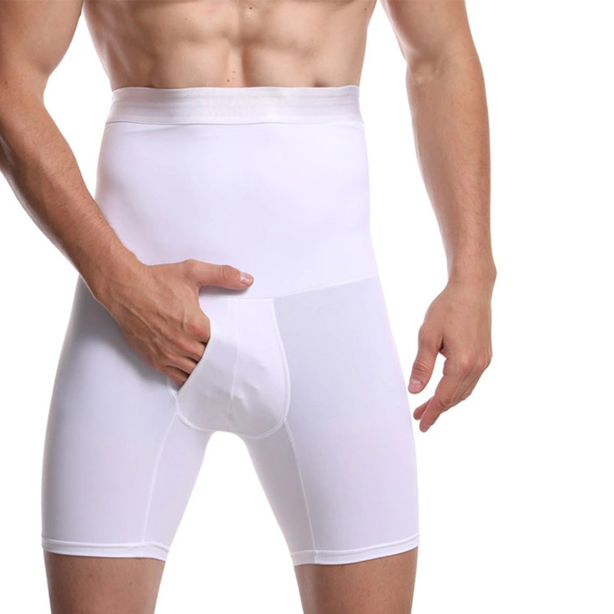🔥💥【Venta caliente】Pantalones moldeadores de cintura alta transpirables y de alta elasticidad para hombre