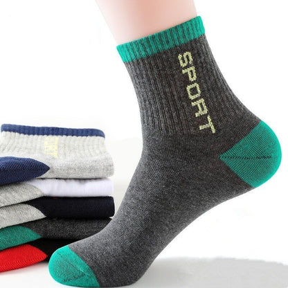 🧦【10 чифта】Дишащи, устойчиви на миризми и абсорбиращи потта спортни чорапи за мъже