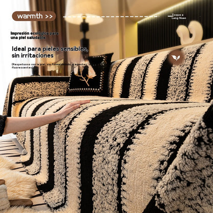 🛋️Oferta anticipada 2026🎉 funda de sofá suave y antideslizante de felpa🍂【180*130cm】