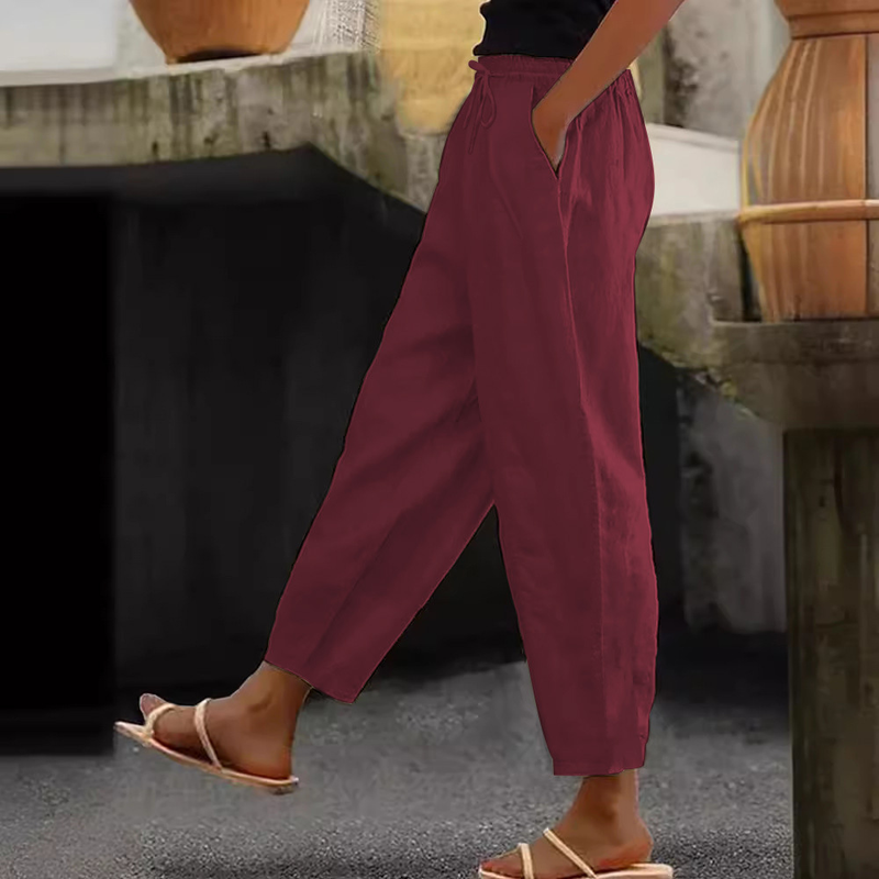 😍Zadnji dan promocije - 50% popusta💕【S-5XL】Ženske ležerne hlače od pamuka i lana