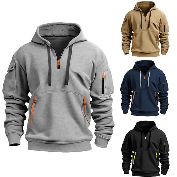 ¡Oferta Exclusiva! 🔥 Chaqueta Deportiva con Cremallera 🧥 Multibolsillos para Hombre: Estilo Diario 🛠️