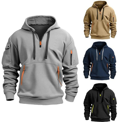 ¡Oferta Exclusiva! 🔥 Chaqueta Deportiva con Cremallera 🧥 Multibolsillos para Hombre: Estilo Diario 🛠️
