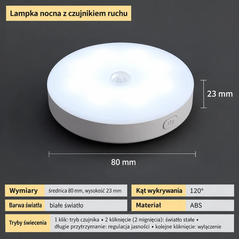 【Kup 1, a drugi otrzymasz gratis】💡Inteligentna lampa LED z czujnikiem ruchu, wygodna i praktyczna, z możliwością ładowania