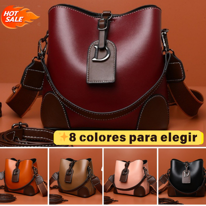 🔥👜 Bolso de cuero genuino para mujer Multifuncional · Alta calidad · Incluye 3 correas