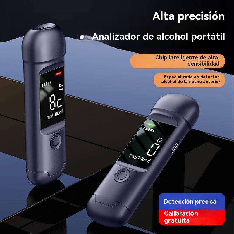 🍷 Medidor de alcohol portátil de alta precisión – Mide tu nivel antes de conducir
