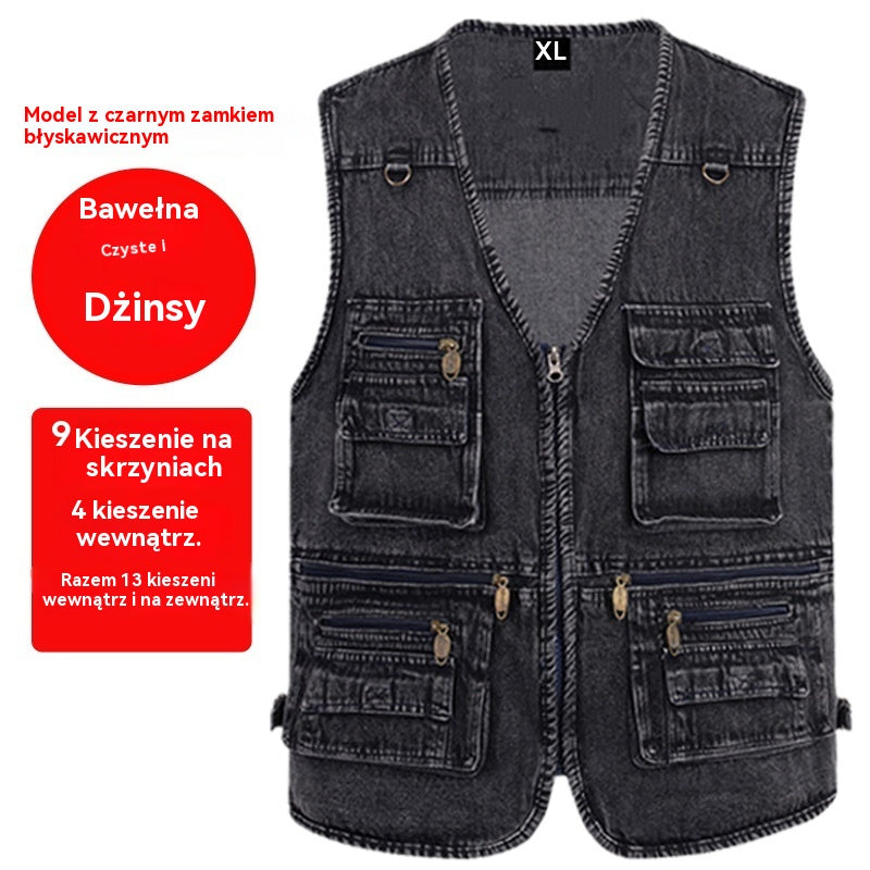 🔥 【Kup 1, otrzymaj 1 gratis】🦺50% OFF【XL-7XL】Ponadczasowy design, solidne wykonanie – kamizelka, która zawsze pasuje