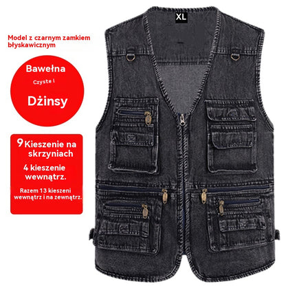 🔥 【Kup 1, otrzymaj 1 gratis】🦺50% OFF【XL-7XL】Ponadczasowy design, solidne wykonanie – kamizelka, która zawsze pasuje