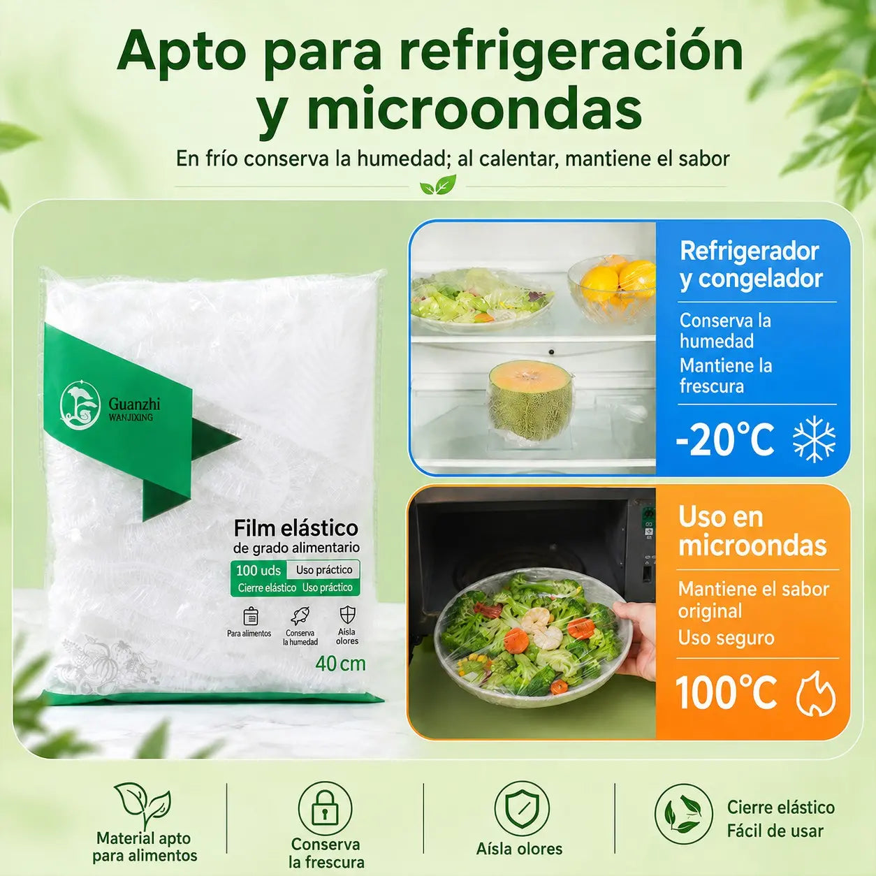 ⏳50% de descuento🔥【300 piezas】27 €🎉Cuanto más compres, más ahorrarás🎁Tapas elásticas desechables para alimentos, aptas para cuencos y platos