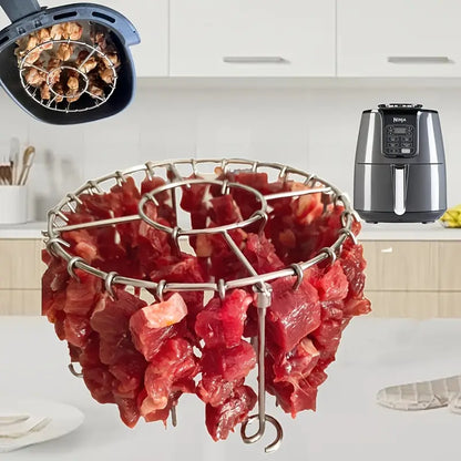 【50% zniżki】🍢🍖🍗Grill ze stali nierdzewnej 304 z 24 szpikulcami do piekarnika Air Fryer