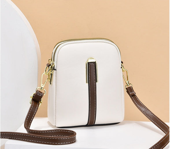 💐👜Bolsa de mensajero de cuero de PU cruzada de moda para mujer