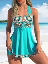 🏖️👙🌴【Плащане при доставка】Модерен дамски бански с щампа в големи размери（S-6XL）