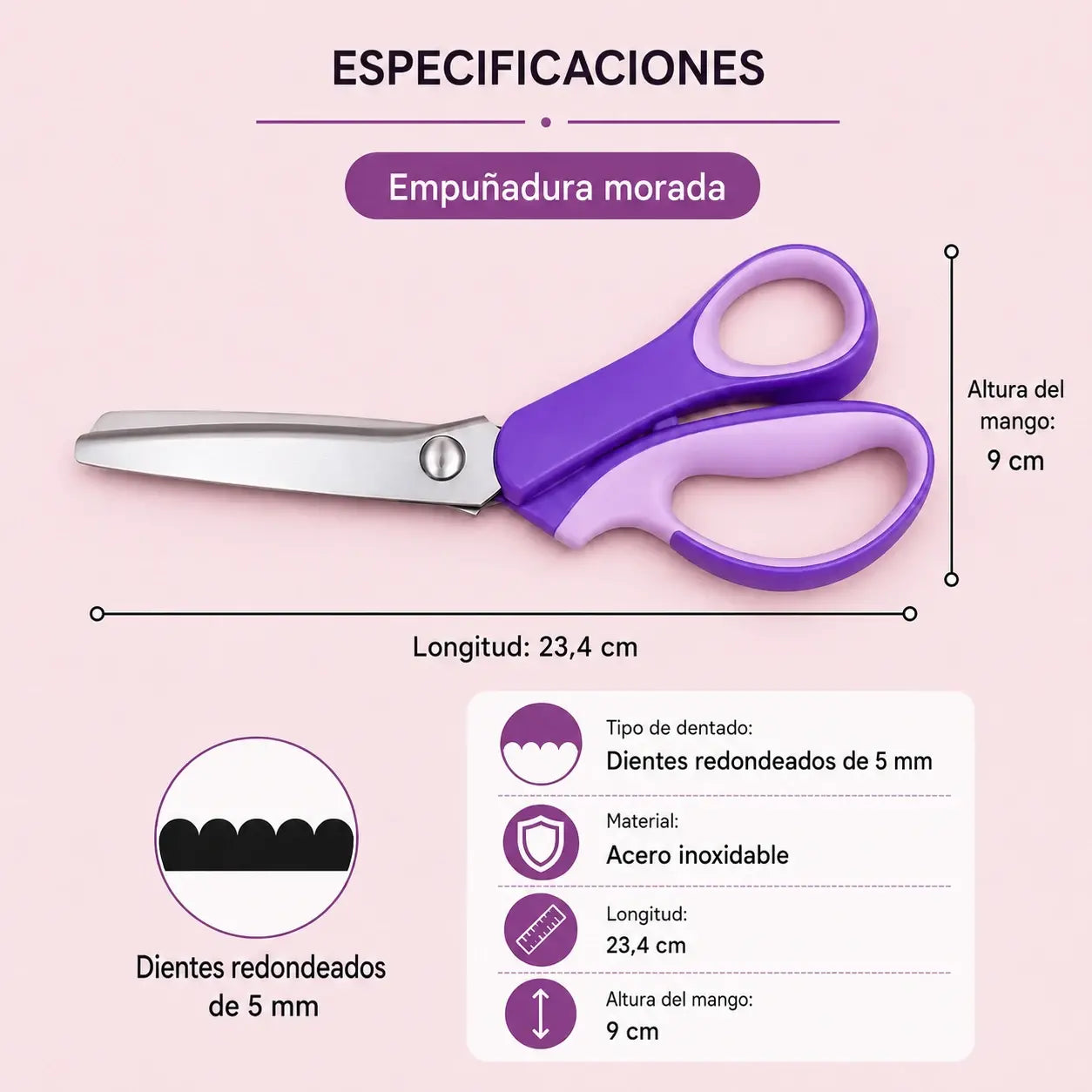 ✂️🧵 Tijeras multifuncionales para manualidades, ¡crea fácilmente encajes decorativos!