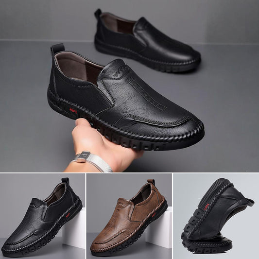 🏆Cumpărați 1 obțineți 1 gratuit👞【39-44】2025 pantofi sport casual pentru bărbați, din piele naturală, cu talpă moale, antiderapantă, respirabilă