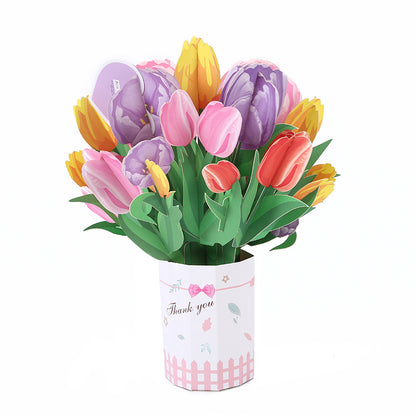 🌼【Kupite 1, dobijte 1 gratis】3D Pop-up buket s čestitkom