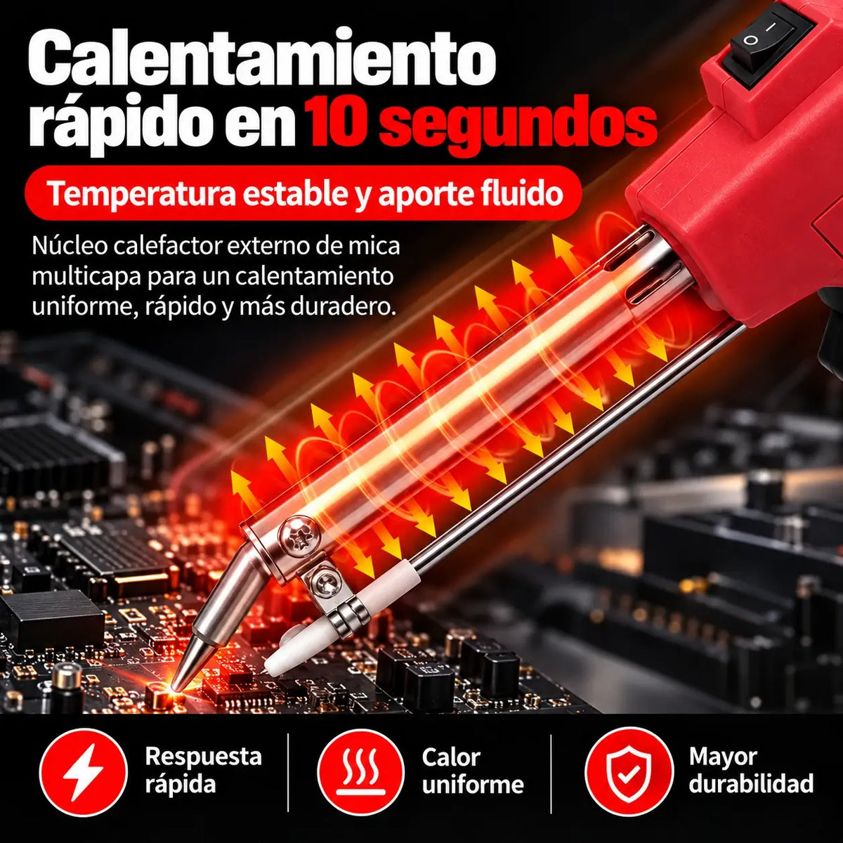 ⏳ Oferta especial por tiempo limitado ⌛ Soldador eléctrico de alto rendimiento 60W 🔥