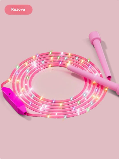 🏃🌈 Cuerda para saltar con luz LED para niños