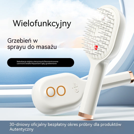 💖💨 Grzebień ze spryskiwaczem — jedno naciśnięcie pomaga rozczesać włosy i zapobiega ich plątaniu.