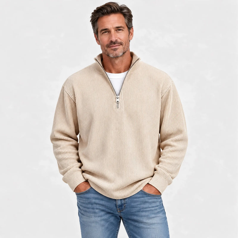 Nueva sudadera para hombre con cuello alzado, otoño/invierno