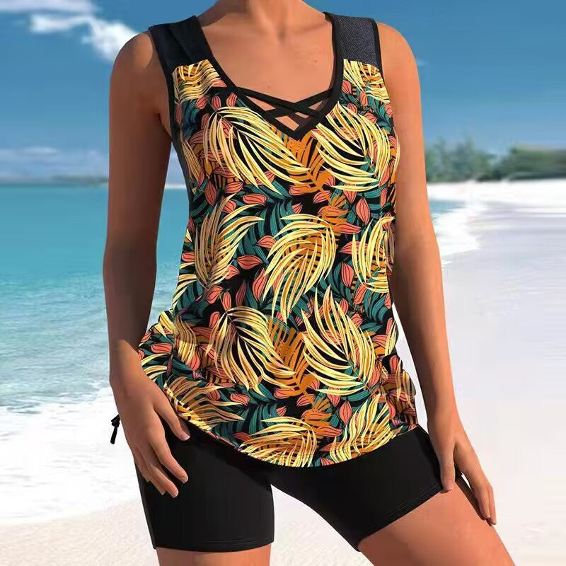 【S-4XL】🩱 ⛱ Dwuczęściowy strój kąpielowy plus size (niezbędne wyposażenie Hot Springs)🌊