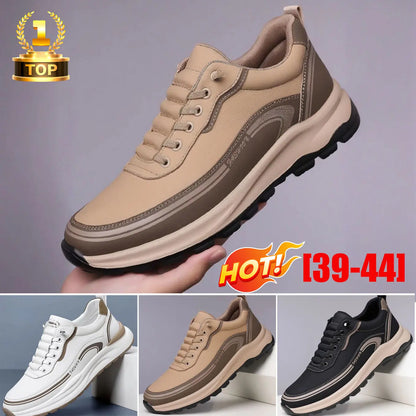 【Tallas 39-45】Zapatillas de piel impermeables y resistentes a las manchas con suelas suaves y cómodas