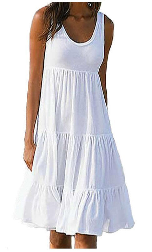 👗 【S-5XL】 Jednobojna ravna haljina ✅️ Plaćanje pouzećem