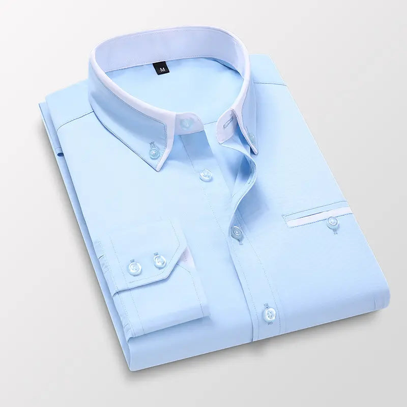 【M-5XL】 Nowa, oddychająca koszula biznesowa męska w stylu casual