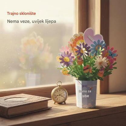 🌼【Kupite 1, dobijte 1 gratis】3D Pop-up buket s čestitkom