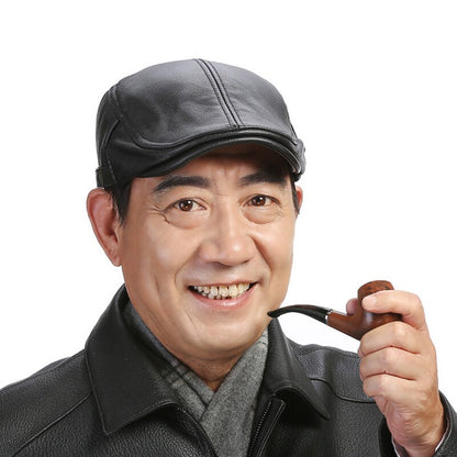🐏Gorro de piel de oveja de tamaño ajustable para hombre.