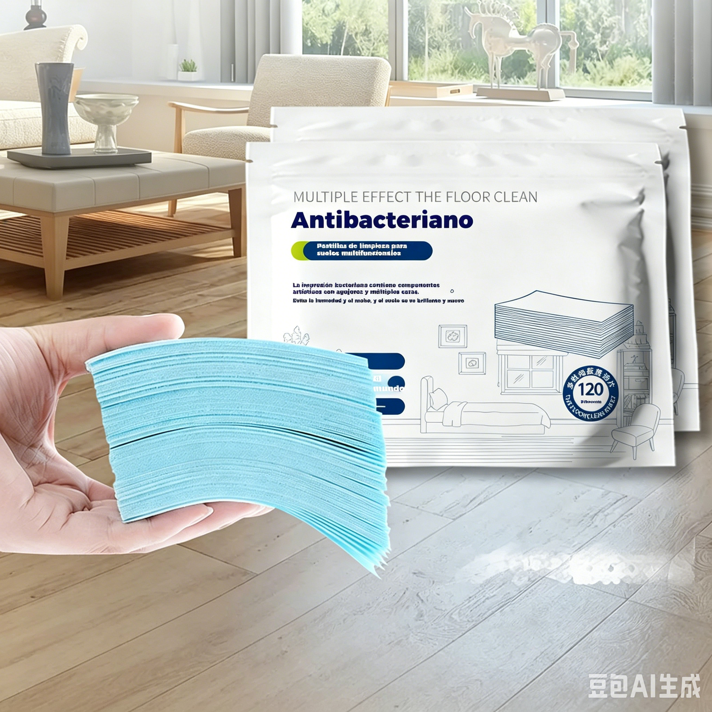 240 unidades de pastillas limpiadoras multiusos antibacterianas y desodorizantes | Aptas para madera dura, suelos laminados, azulejos y paredes de autocaravana