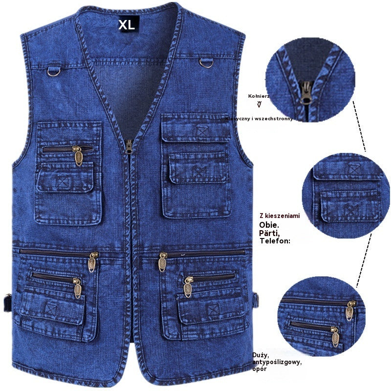 🔥 【Kup 1, otrzymaj 1 gratis】🦺50% OFF【XL-7XL】Ponadczasowy design, solidne wykonanie – kamizelka, która zawsze pasuje