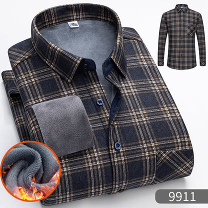 🔥👔【L-5XL】Wiosenna ciepła koszula biznesowa z długimi rękawami