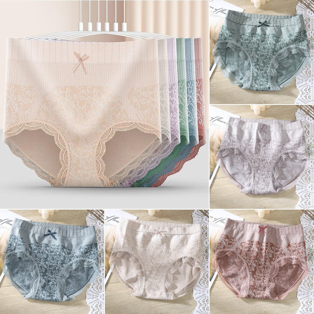 🌸🔥🌸[Paket od 8 komada] Ženski set gaćica za podizanje stražnjice za kontrolu trbuha