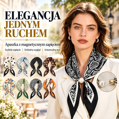 Zestaw 4 wąskich jedwabnych apaszek – elegancja i wyrafinowany styl na wiosnę i lato! Delikatny materiał, uniwersalne zastosowanie, idealne na szyję, do włosów lub jako ozdoba torebki!