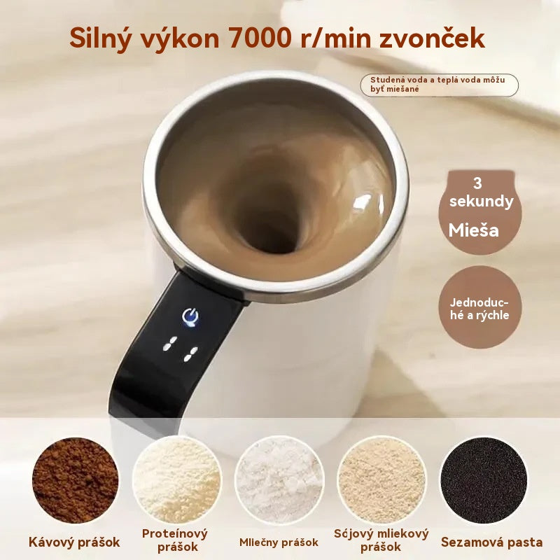 ☕⚡Sada nabíjateľných kávových šálok s automatickým magnetickým miešadlom